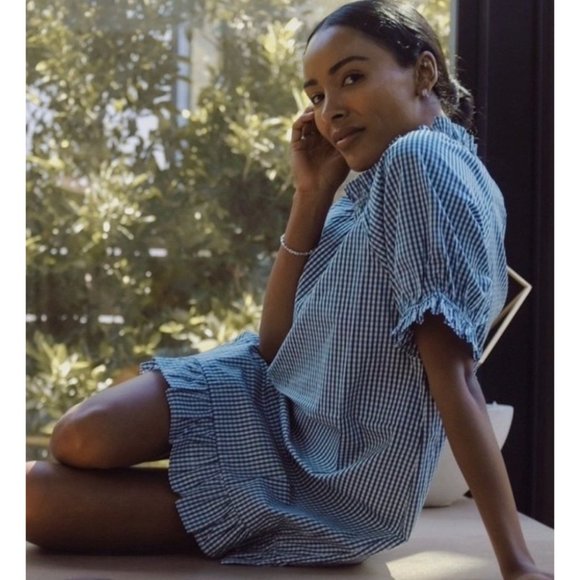 Hill House Green Gingham Mini Dress - Picture 10 of 10